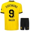 Original Trikotsatz Borussia Dortmund Haller 9 Heimtrikot 2023-24 Für Kinder